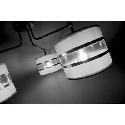 Závěsné moderní osvětlení ANDY - 3xE27, 40W, zlaté / čiré / šedé