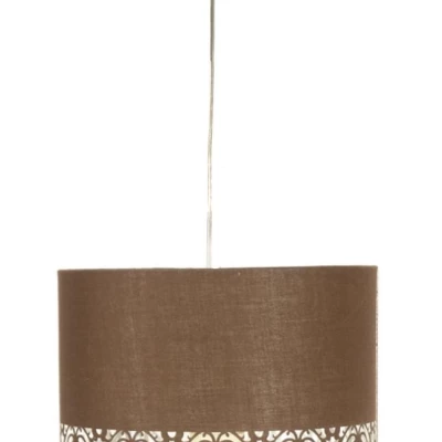 Závěsný moderní lustr ARABESCA - 1xE27, 60W, hnědý