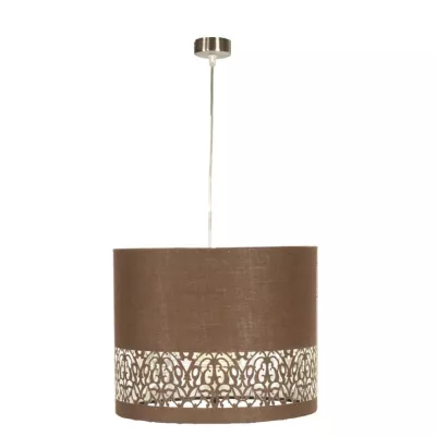Závěsný moderní lustr ARABESCA - 1xE27, 60W, hnědý