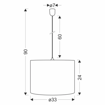 Závěsný moderní lustr ARABESCA - 1xE27, 60W, černý / krémový
