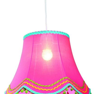 Závěsné osvětlení do dětského pokoje ARLEKIN - 1xE27, 60W, růžové
