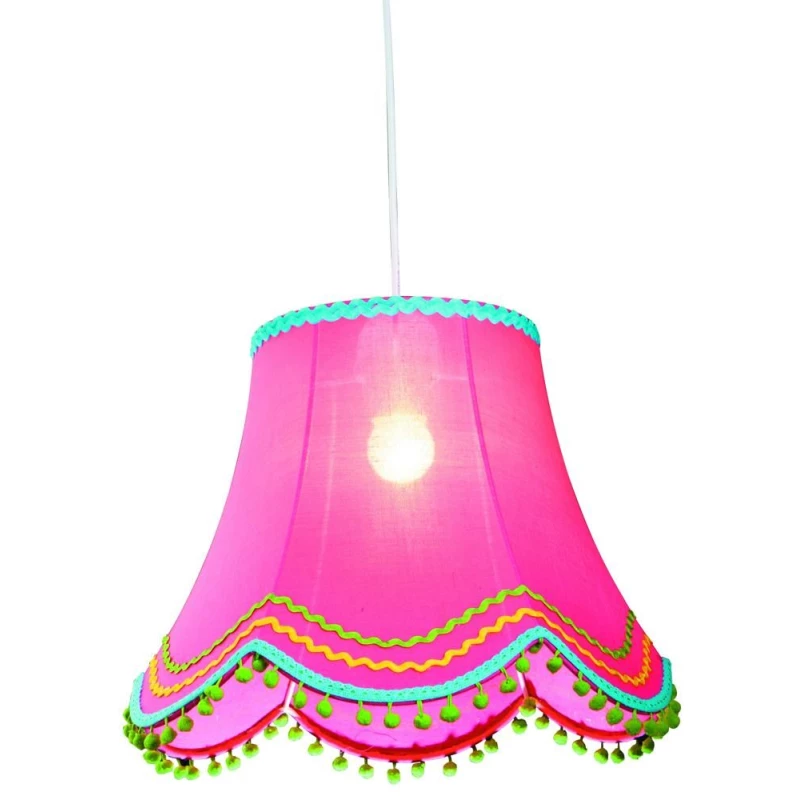 Závěsné osvětlení do dětského pokoje ARLEKIN - 1xE27, 60W, růžové