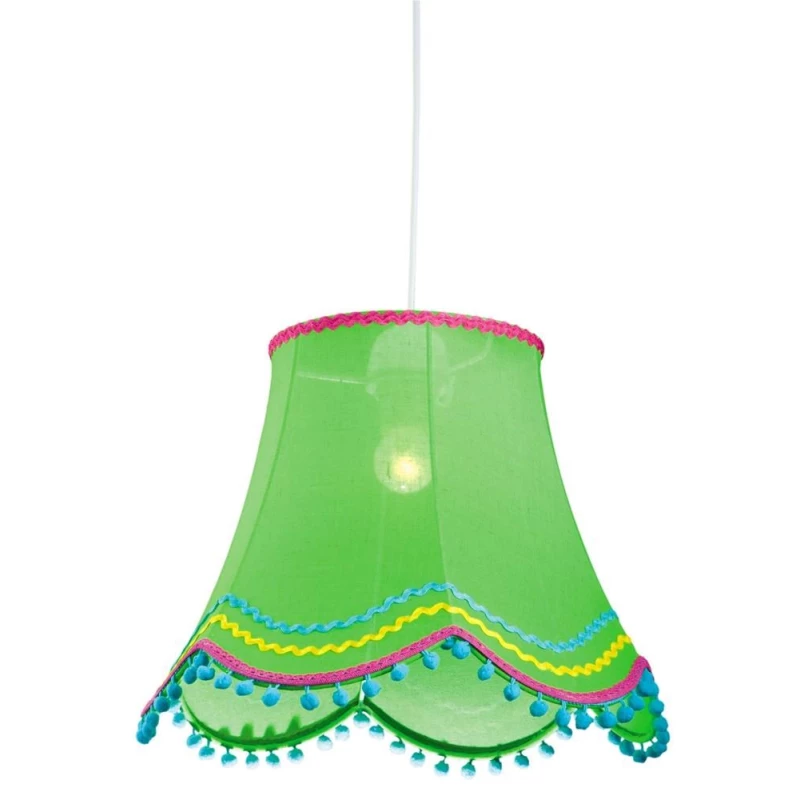 Závěsné osvětlení do dětského pokoje ARLEKIN - 1xE27, 60W, zelené