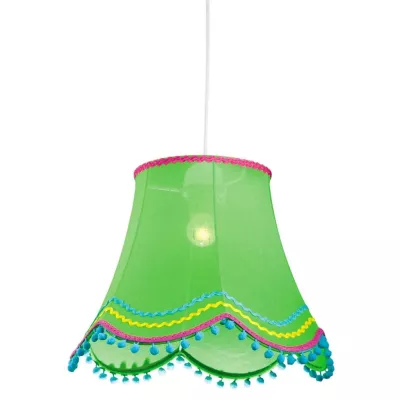 Závěsné osvětlení do dětského pokoje ARLEKIN - 1xE27, 60W, zelené