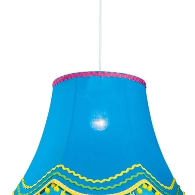 Závěsné osvětlení do dětského pokoje ARLEKIN - 1xE27, 60W, modré