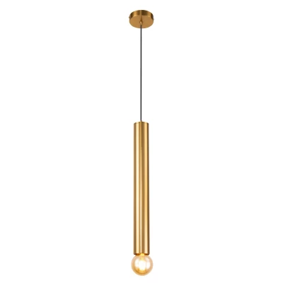 Závěsné moderní osvětlení AUSTIN SLIM - 1xE27, 40W, 50x6cm, zlaté