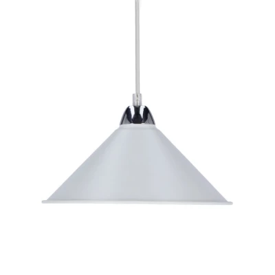 Závěsný moderní lustr AVOLA - 1xE27, 60W, chromovaný / bílý