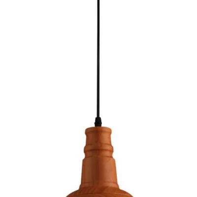 Závěsné moderní osvětlení BARN - 1xE27, 60W, hnědé