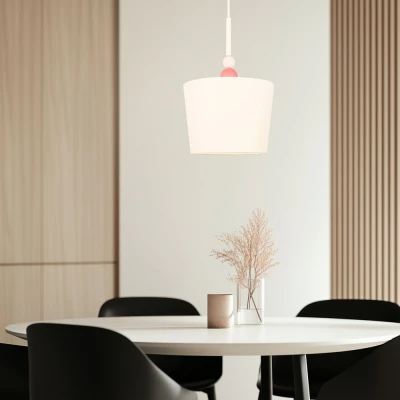 Závěsné dětské osvětlení BEBE - 1xE27, 60W, růžové