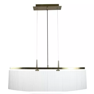 Závěsné svítidlo nad jídelní stůl BERG - 2xE14, 40W, patina / bílé