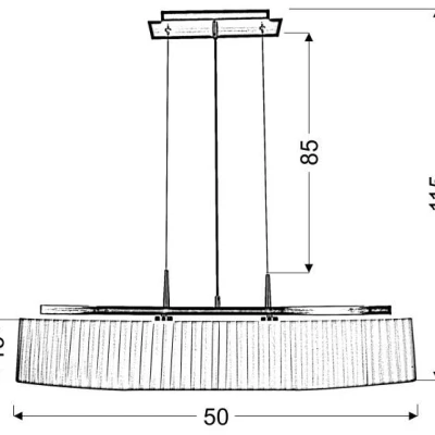 Závěsné svítidlo nad jídelní stůl BERG - 2xE14, 40W, patina / bílé