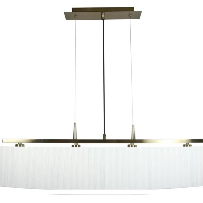 Závěsné svítidlo nad jídelní stůl BERG - 4xE14, 40W, patina / bílé