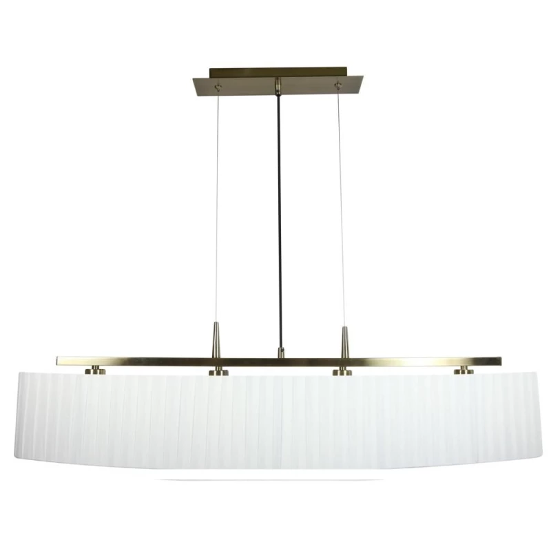 Závěsné svítidlo nad jídelní stůl BERG - 4xE14, 40W, patina / bílé