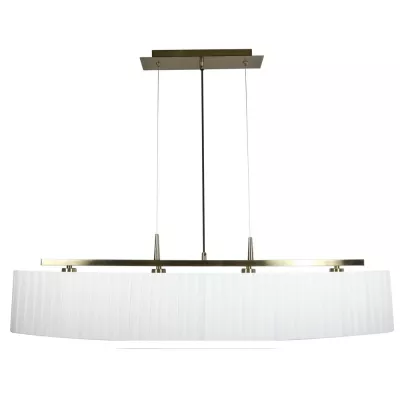 Závěsné svítidlo nad jídelní stůl BERG - 4xE14, 40W, patina / bílé