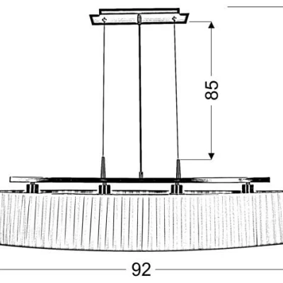 Závěsné svítidlo nad jídelní stůl BERG - 4xE14, 40W, patina / bílé