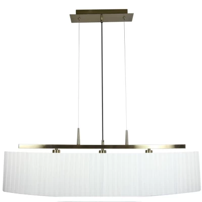 Závěsné svítidlo nad jídelní stůl BERG - 3xE14, 40W, patina / bílé