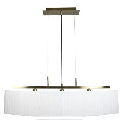 Závěsné svítidlo nad jídelní stůl BERG - 3xE14, 40W, patina / bílé