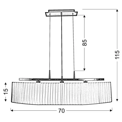 Závěsné svítidlo nad jídelní stůl BERG - 3xE14, 40W, patina / bílé