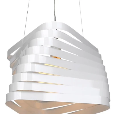 Designový závěsný lustr na lanku BIZO - 1xE27, 60W, bílý