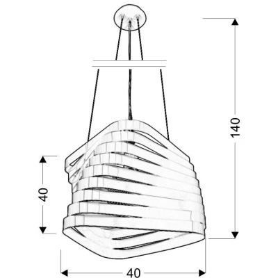 Designový závěsný lustr na lanku BIZO - 1xE27, 60W, bílý