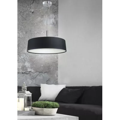 Moderní závěsné světlo na lanku BLUM - 3xE27, 60W, černé