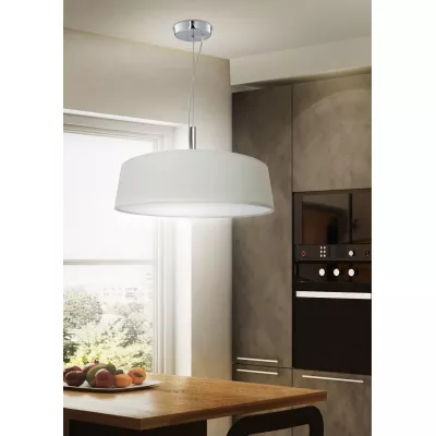 Moderní závěsné světlo na lanku BLUM - 3xE27, 60W, krémové