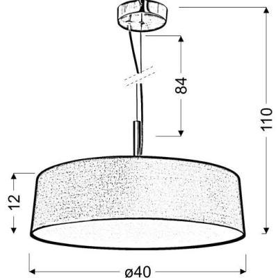 Moderní závěsné světlo na lanku BLUM - 3xE27, 60W, krémové