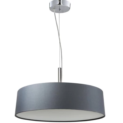 Moderní závěsné světlo na lanku BLUM - 3xE27, 60W, stříbrnošedé