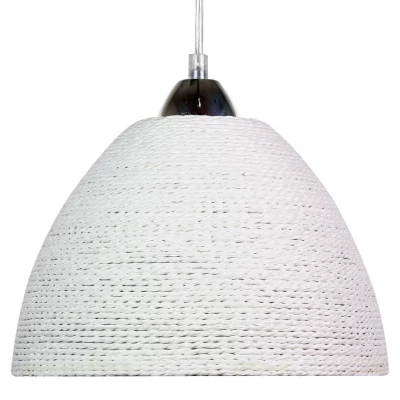 Závěsné moderní osvětlení BRAID - 1xE27, 60W, bílé