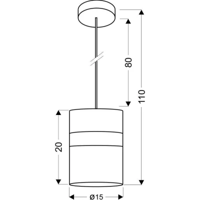 Závěsné moderní osvětlení BRANDO - 1xE27, 60W, chromované / čiré