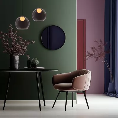 Moderní závěsné svítidlo BRIN - 1xG9, 15W, černé / kouřové sklo