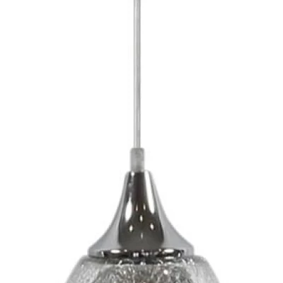 Závěsné moderní osvětlení CELIA - 1xE27, 60W, stříbrné