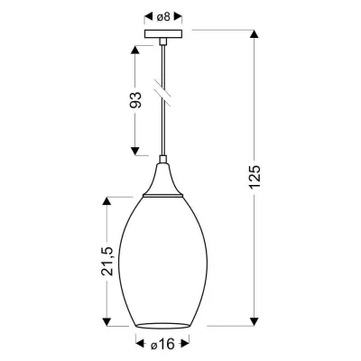 Závěsné moderní osvětlení CELIA - 1xE27, 60W, stříbrné