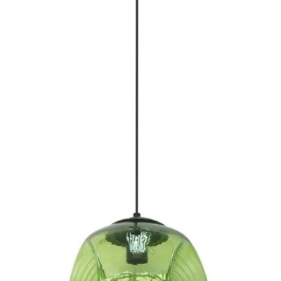 Závěsný retro lustr na lanku CLUB - 1xE27, 60W, zelený