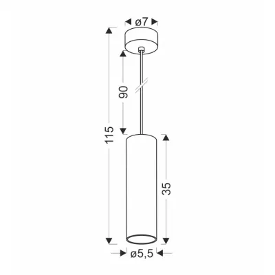 Závěsné svítidlo CONTI - 1xGU10, 15W, imitace dřeva / černé
