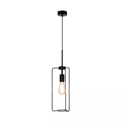 Industriální závěsné osvětlení CORD - 1xE27, 40W, černé