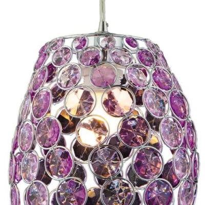 Designové závěsné osvětlení CORN - 1xE27, 60W, fialové