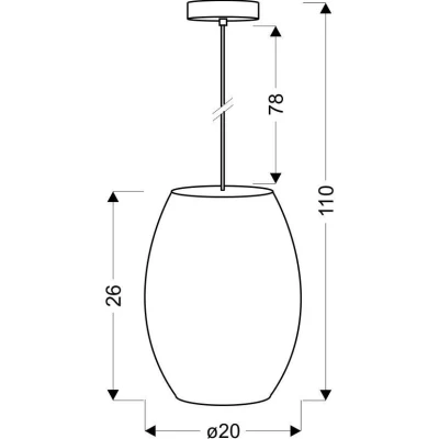Designové závěsné osvětlení CORN - 1xE27, 60W, fialové