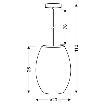 Designové závěsné osvětlení CORN - 1xE27, 60W, fialové