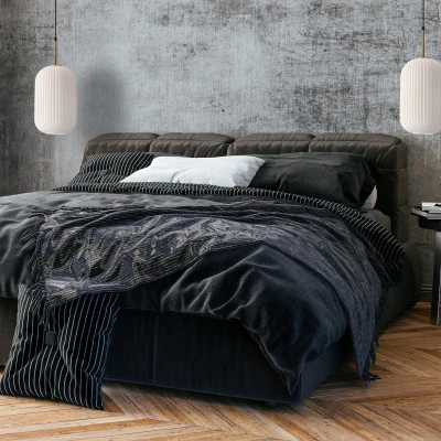 Závěsné moderní osvětlení CRESTO - 1xE27, 40W, bílé / zlaté