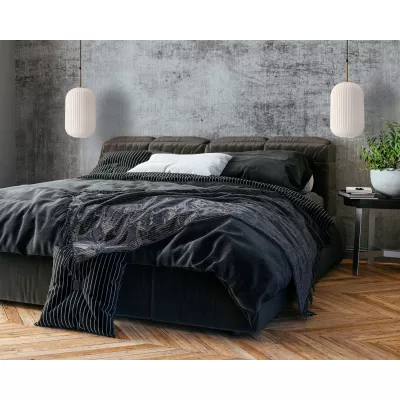 Závěsné moderní osvětlení CRESTO - 1xE27, 40W, bílé / zlaté