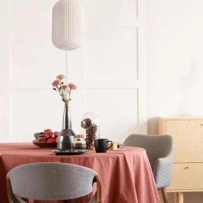 Závěsné moderní osvětlení CRESTO - 1xE27, 40W, bílé / zlaté