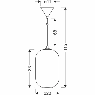 Závěsné moderní osvětlení CRESTO - 1xE27, 40W, bílé