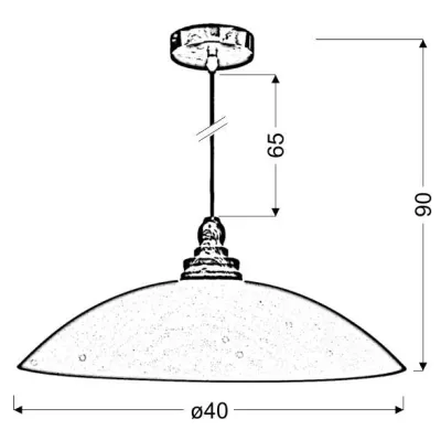 Závěsný moderní lustr na lanku DAKO - 1xE27, 60W, chromovaný / bílý