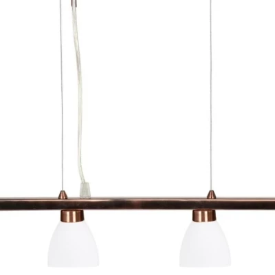 Závěsné svítidlo nad jídelní stůl DAKOTA - 4xG9, 40W, měděné / bílé