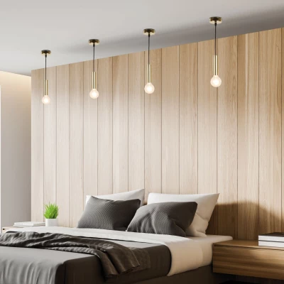 Závěsné moderní osvětlení DALLAS 1 - 1xE27, 40W, zlaté