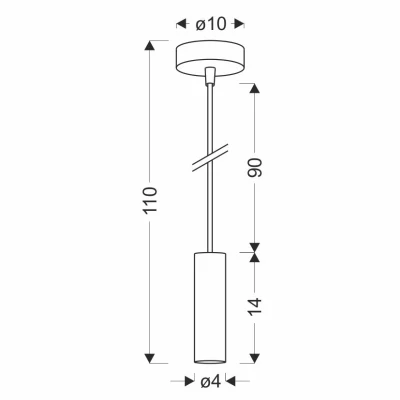 Závěsné moderní osvětlení DALLAS 1 - 1xE27, 40W, zlaté
