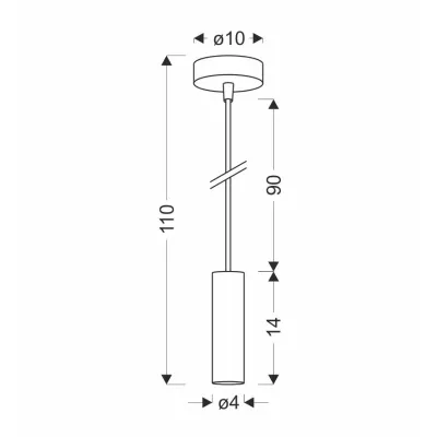 Závěsné moderní osvětlení DALLAS 1 - 1xE27, 40W, zlaté