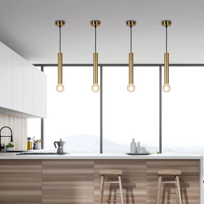 Moderní závěsné svítidlo DALLAS 2 - 1xE27, 40W, zlaté