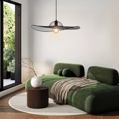Závěsné designové osvětlení DECO - 1xE27, 40W, černé